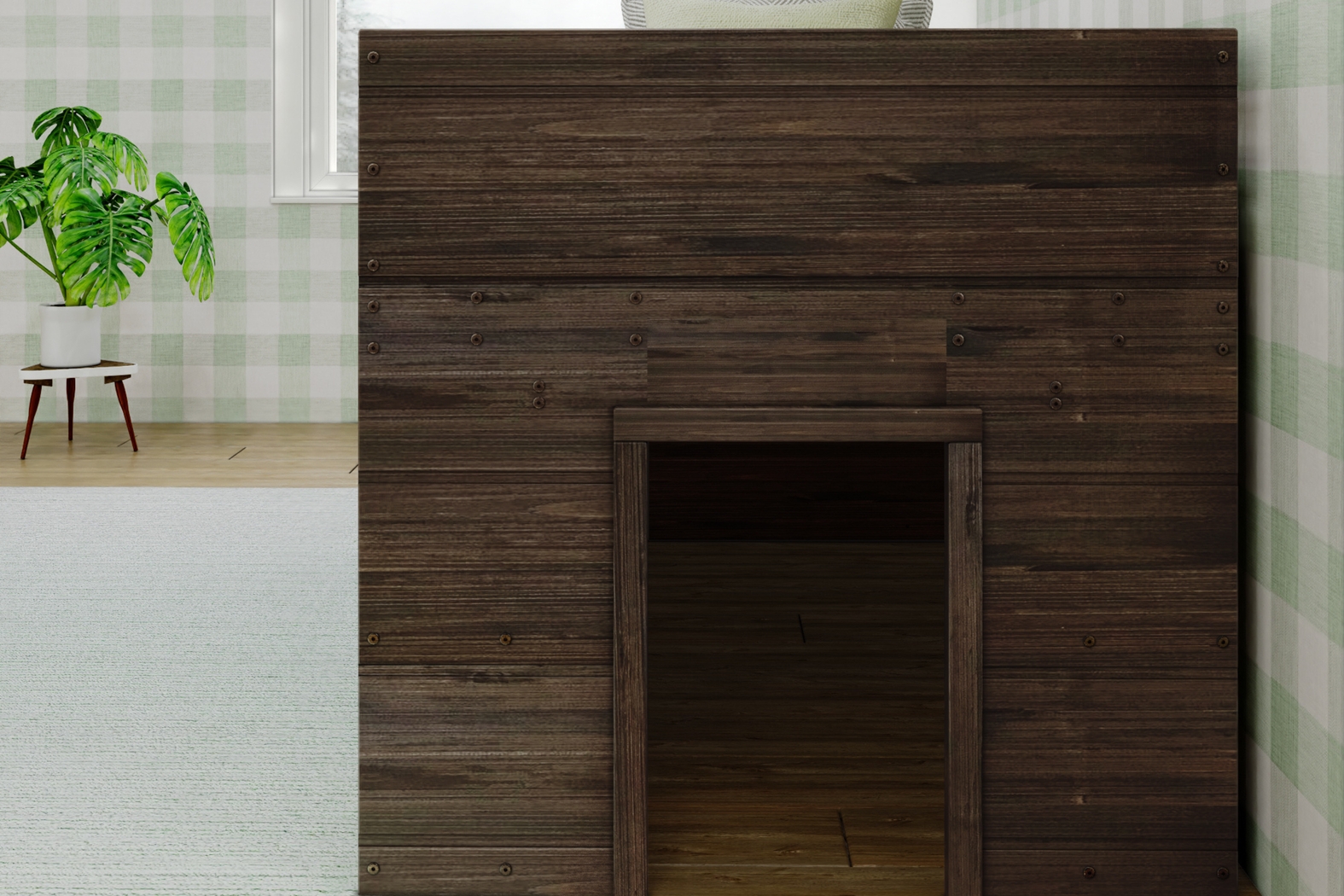 Kids Bellavi Brown Twin Loft Bed with Bookcase - Thumbnail - Image 5