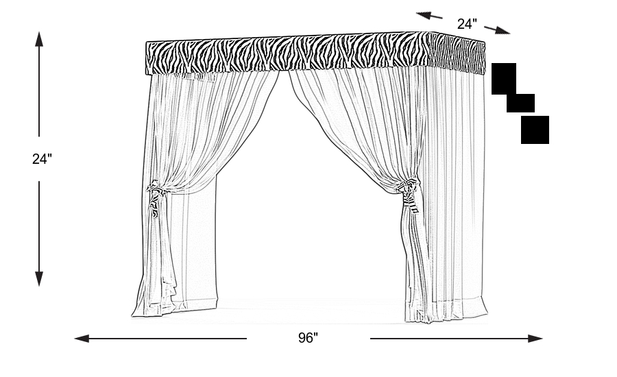 Dimension Image. Please refer to the Dimension Tab on this page for dimension details.
