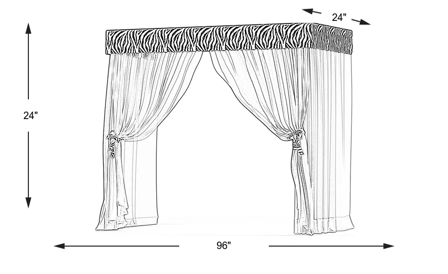 Dimension Image. Please refer to the Dimension Tab on this page for dimension details.