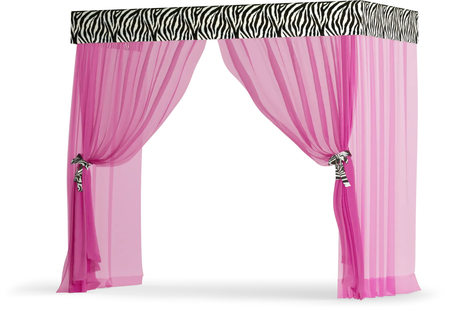 Kids Belle Noir Pink and Zebra Canopy - Thumbnail - Image 1