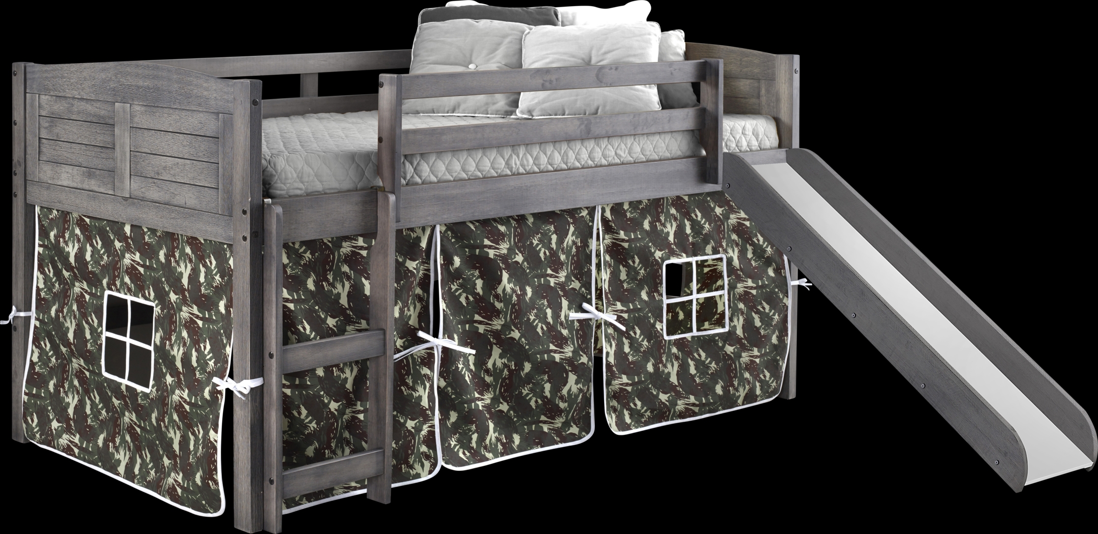 Kids Belleteau Camo Twin Tent Loft Bed - Thumbnail - Image 1