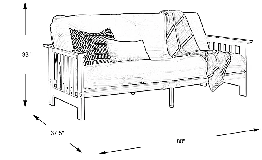 Dimension Image. Please refer to the Dimension Tab on this page for dimension details.