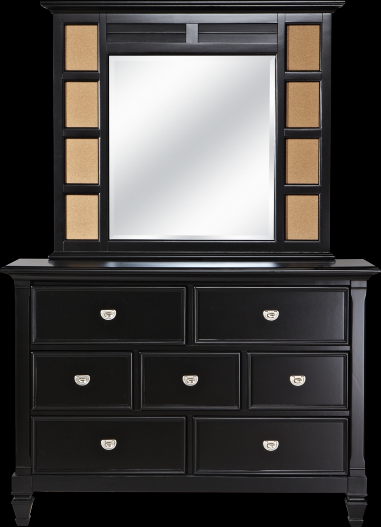 Kids Belmar Black Dresser & Mirror Set - Thumbnail - Image 2