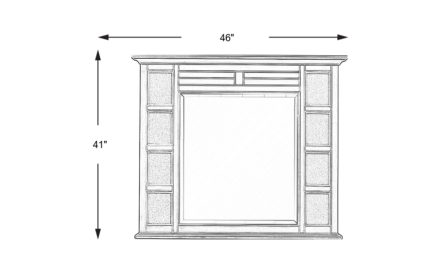 Dimension Image. Please refer to the Dimension Tab on this page for dimension details.