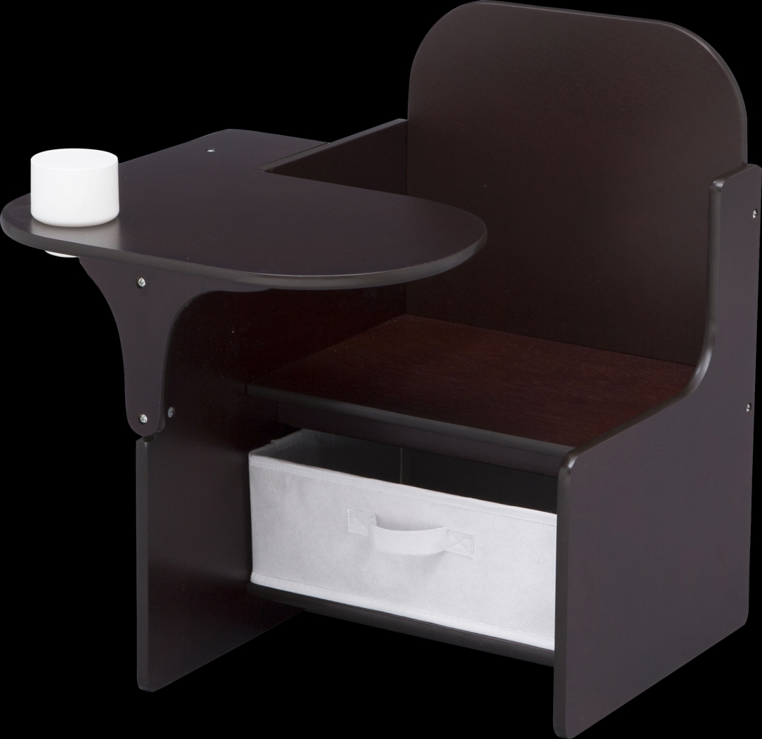 Kids Bentlee Brown Chair Desk - Thumbnail - Image 3
