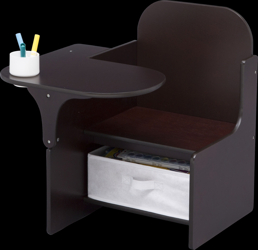 Kids Bentlee Brown Chair Desk - Thumbnail - Image 4