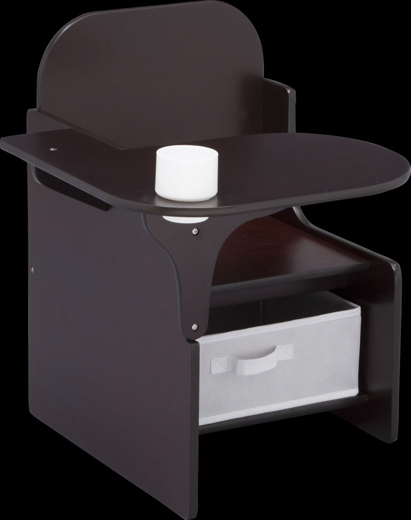 Kids Bentlee Brown Chair Desk - Thumbnail - Image 1