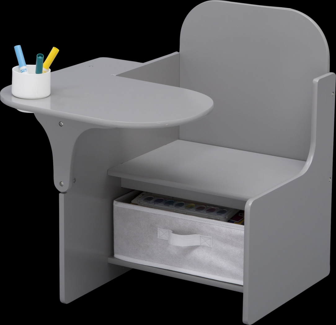 Kids Bentlee Gray Chair Desk - Thumbnail - Image 3