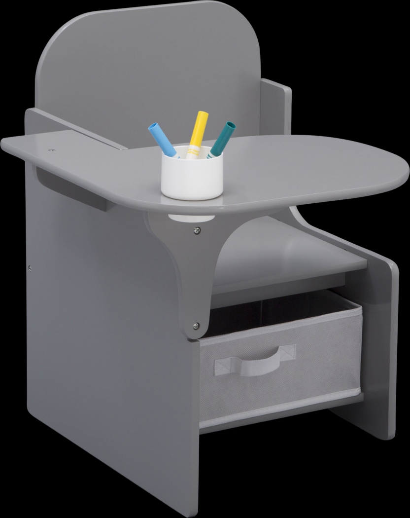 Kids Bentlee Gray Chair Desk - Thumbnail - Image 1