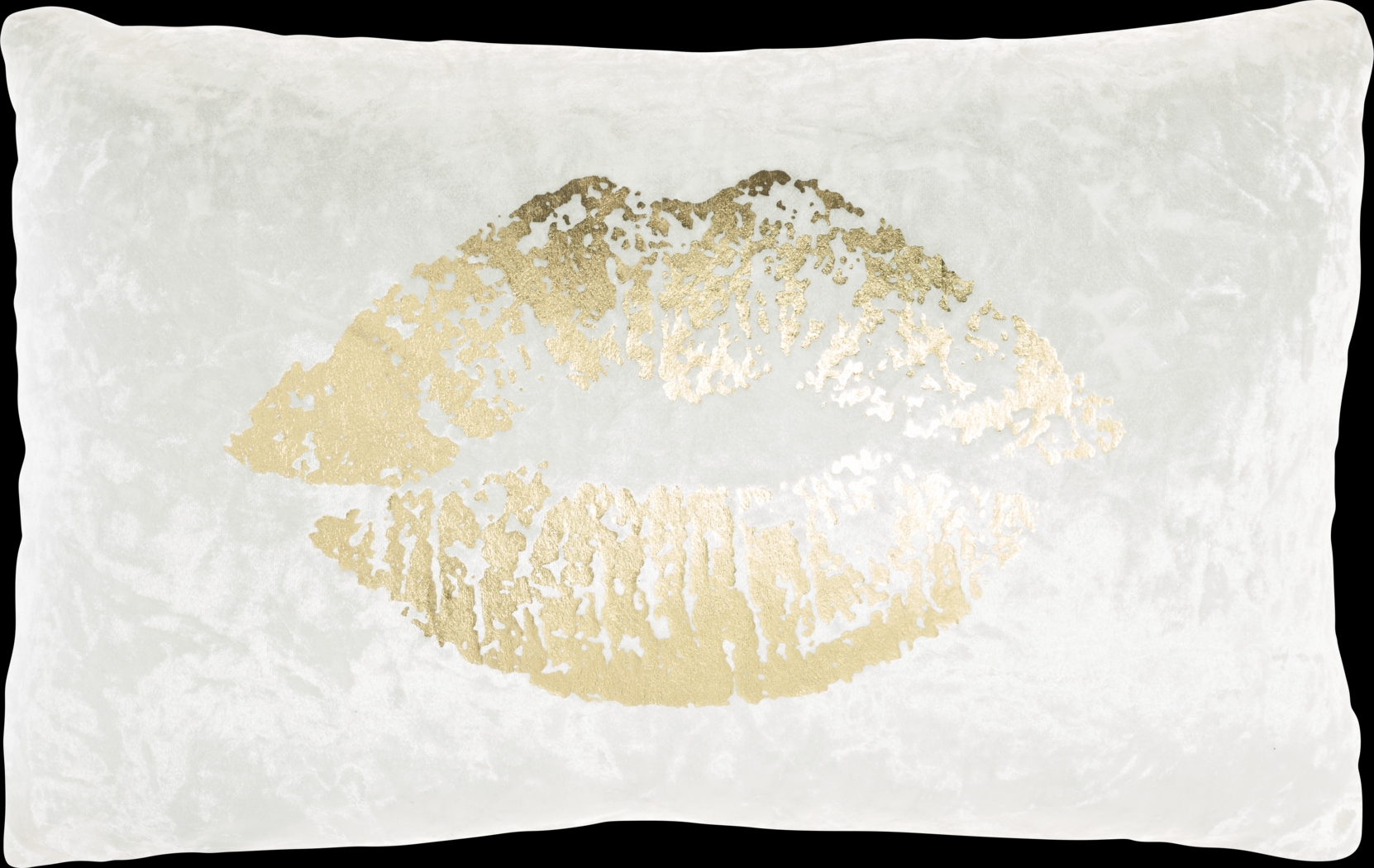 Kids Besos Bay Gold Throw Pillow - Thumbnail - Image 1
