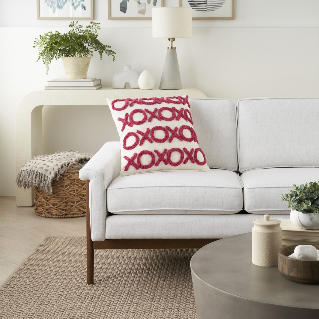 Kids Besos Lane Pink Throw Pillow - Thumbnail - Image 3