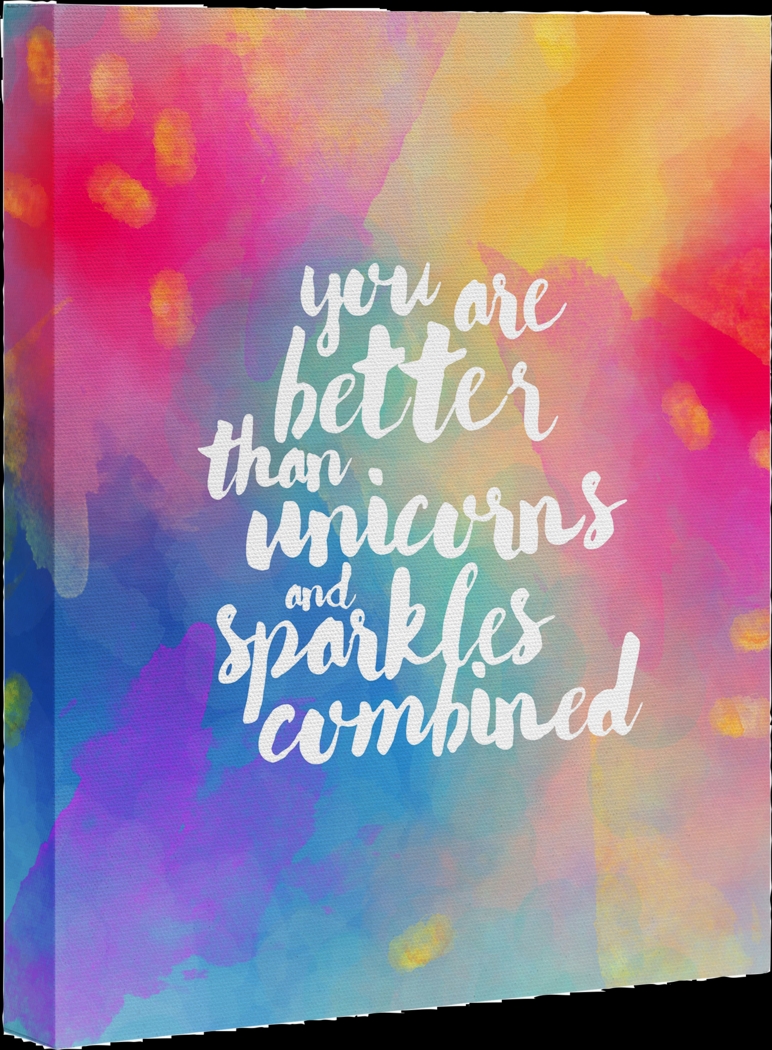 Kids Better Than Unicorns II Rainbow Artwork - Thumbnail - Image 1