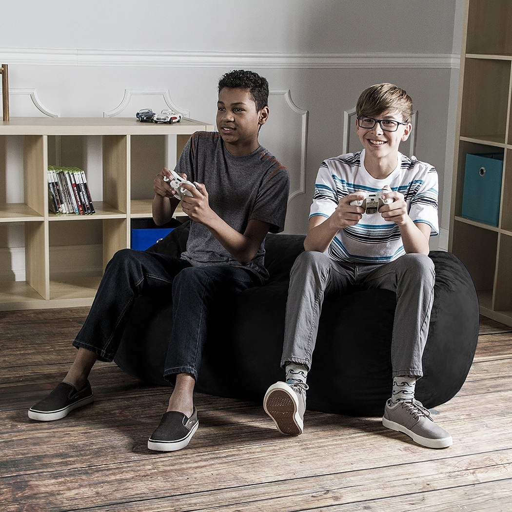 Kids Bexley Black Bean Bag Chair - Thumbnail - Image 3