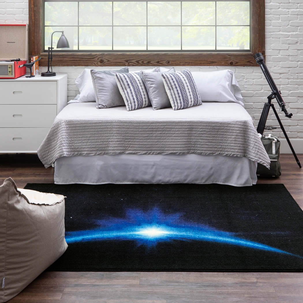 Kids Beyond Stars Blue 3' x 5' Rug - Thumbnail - Image 7