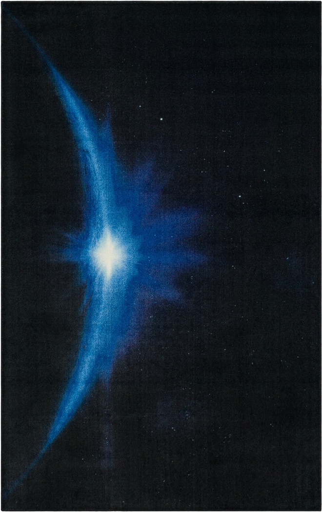 Kids Beyond Stars Blue 5' x 8' Rug - Thumbnail - Image 1