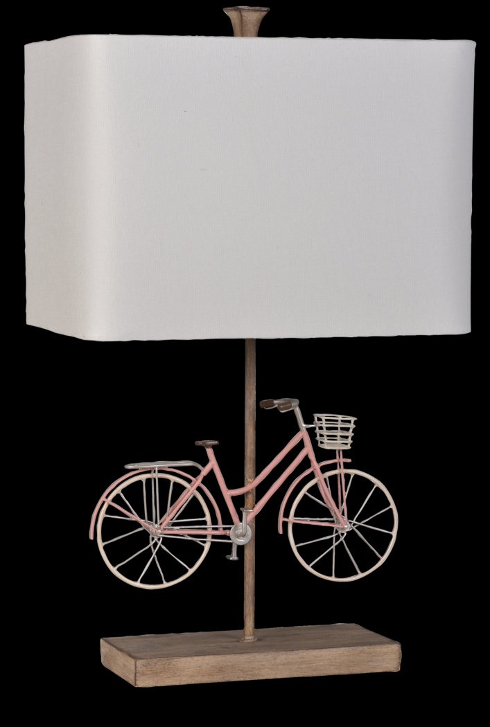Kids Bicycle Ride Pink Lamp - Thumbnail - Image 1