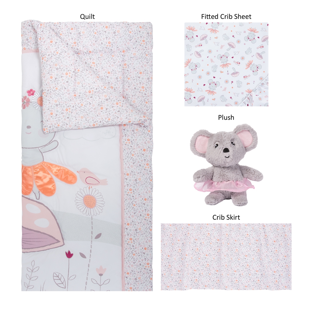 Kids Biel Pink 4 Pc Baby Bedding Set - Thumbnail - Image 2