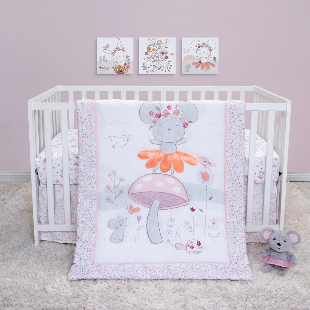 Kids Biel Pink 4 Pc Baby Bedding Set - Thumbnail - Image 1