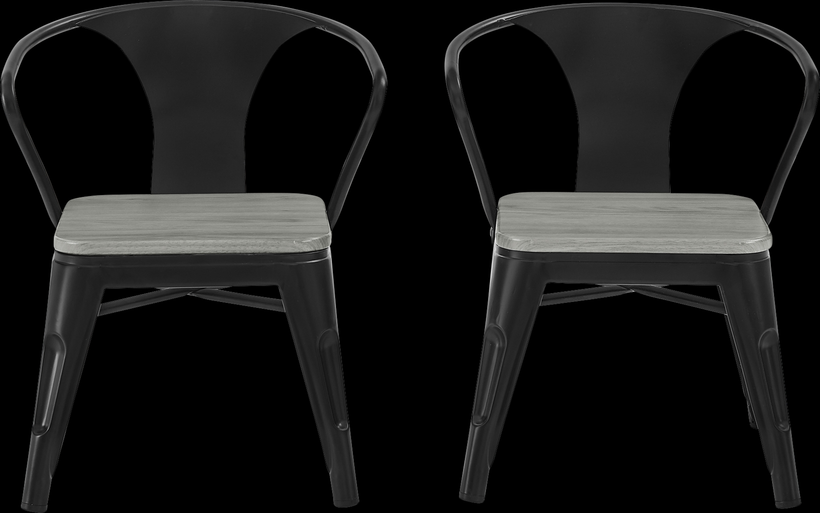 Kids Bilsai Black Chair, Set of 2 - Thumbnail - Image 3