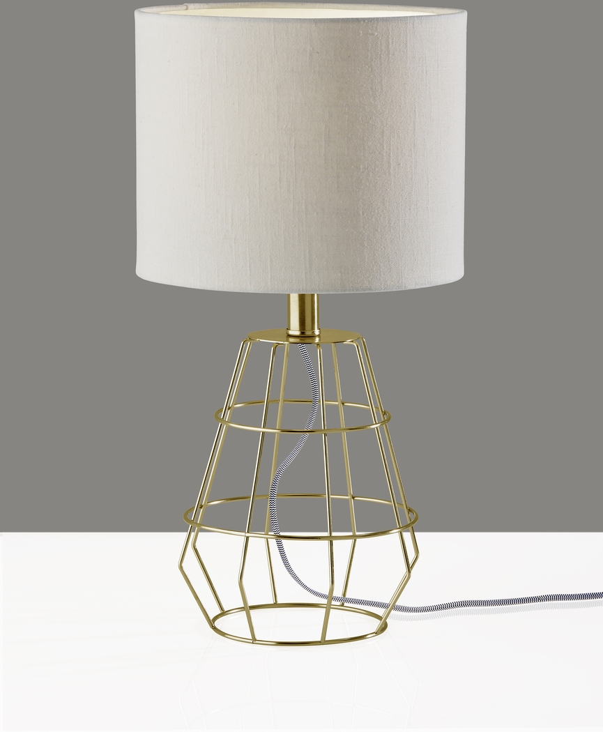 Kids Biriba Gold Table Lamp - Thumbnail - Image 4