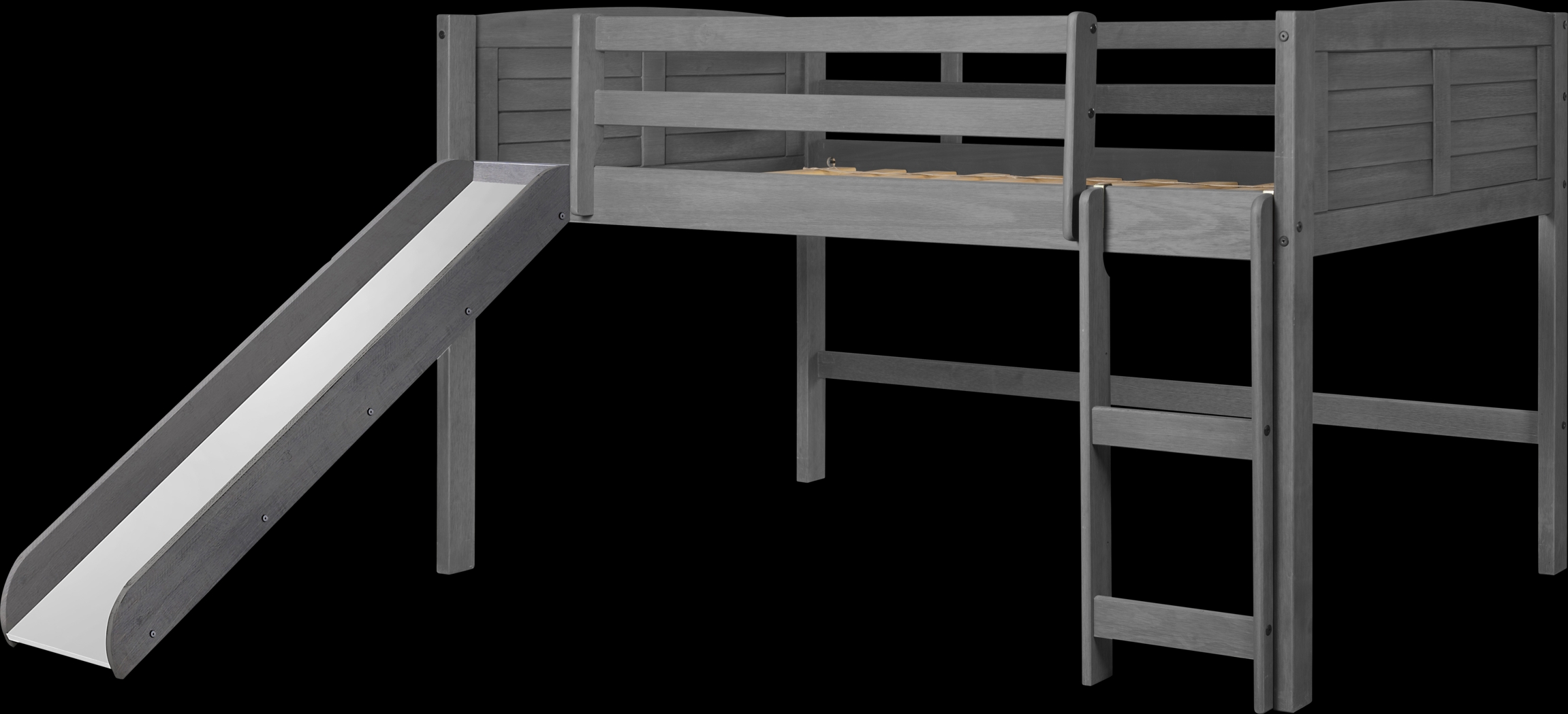 Kids Bironae Gray Twin Loft Bed - Thumbnail - Image 3