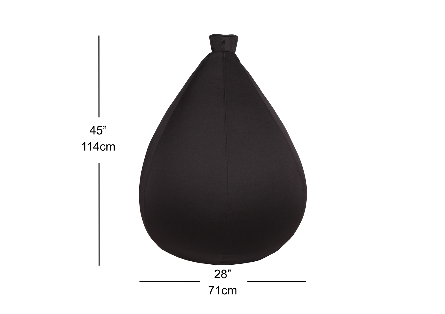 Kids Birthday Balloon Black Bean Bag Chair - Thumbnail - Image 2