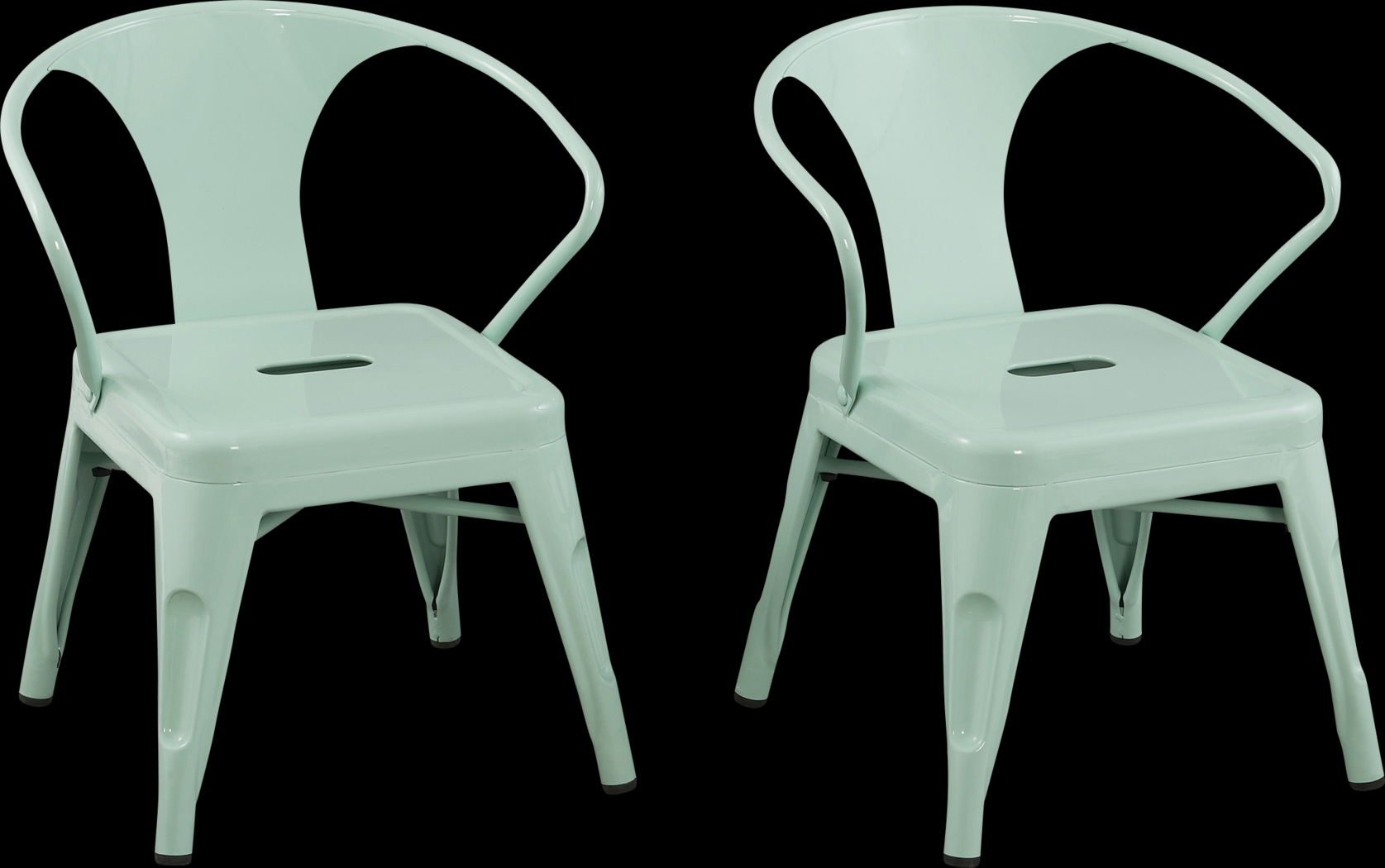 Kids Bixy Mint Chair, Set of 2 - Thumbnail - Image 1