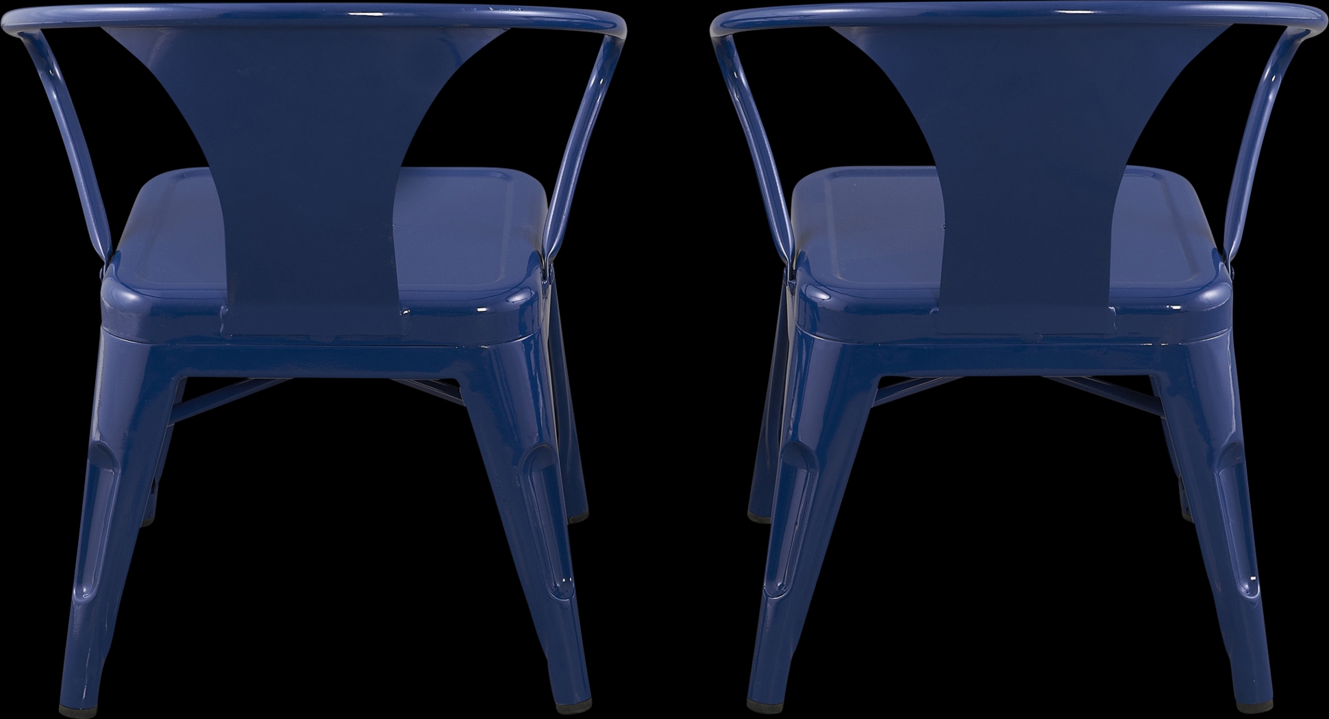 Kids Bixy Navy Chair, Set of 2 - Thumbnail - Image 3