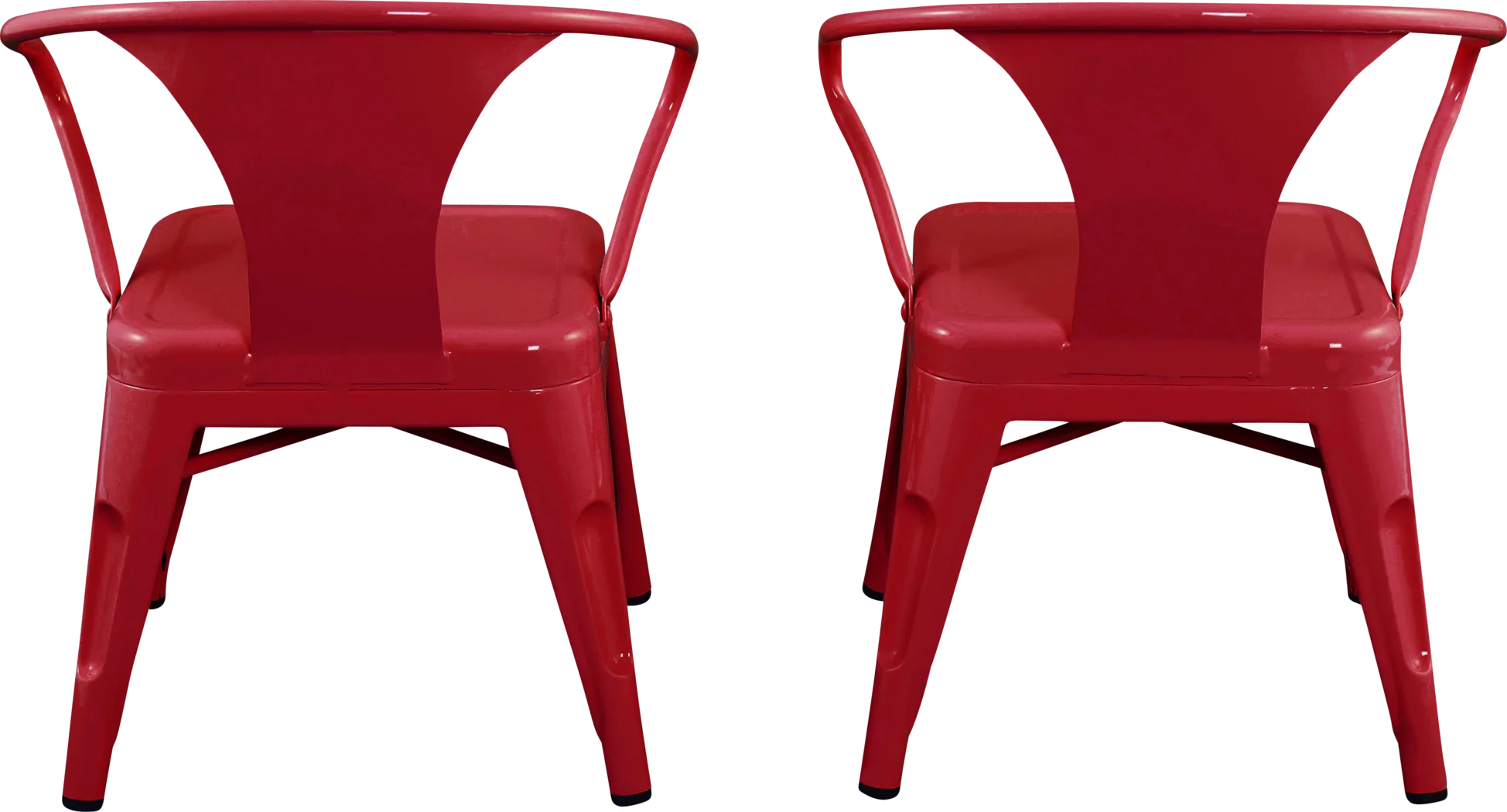 Kids Bixy Red Chair, Set of 2 - Thumbnail - Image 3