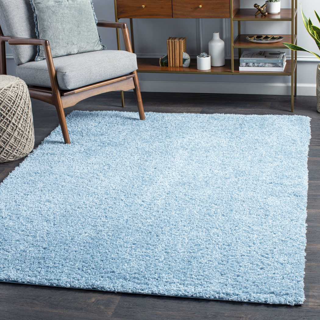 Kids Blissful Pastel Baby Blue 5' x 7' Rug - Thumbnail - Image 7