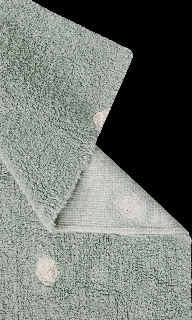 Kids Blue 3'3 x 4'11 Mini Dot Machine Washable Rug - Thumbnail - Image 4