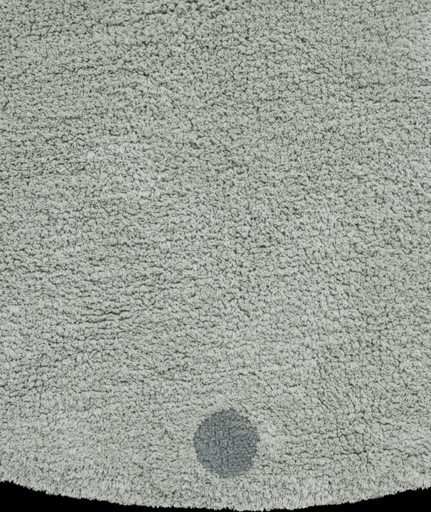 Kids Blue 4'7 Round Dot Maching Washable Rug - Thumbnail - Image 3