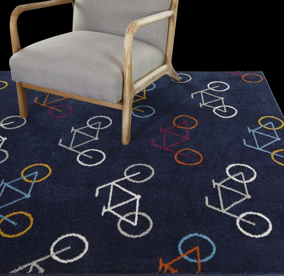 Kids Blyford Blue 4'4 x 6' Rug - Thumbnail - Image 2