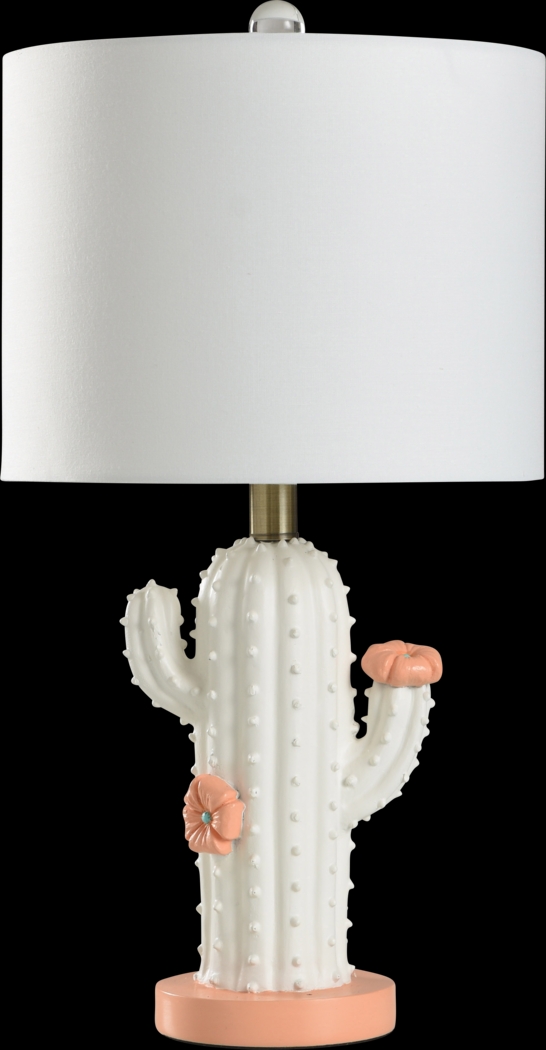 Kids Boho Decor Ivory Cactus Table Lamp - Thumbnail - Image 1