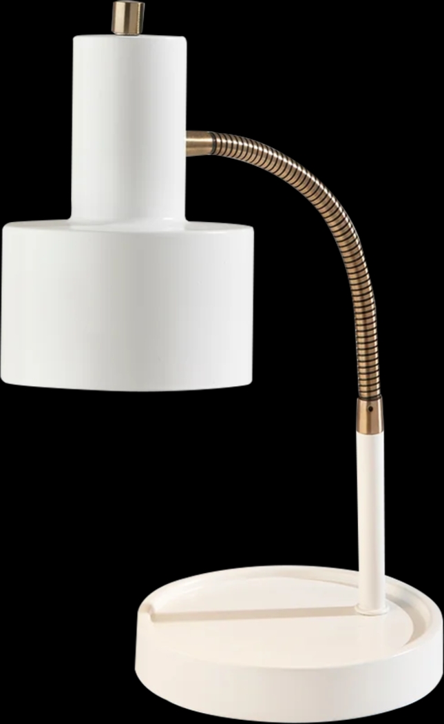 Kids Boho Decor White Baker Desk Lamp - Thumbnail - Image 1