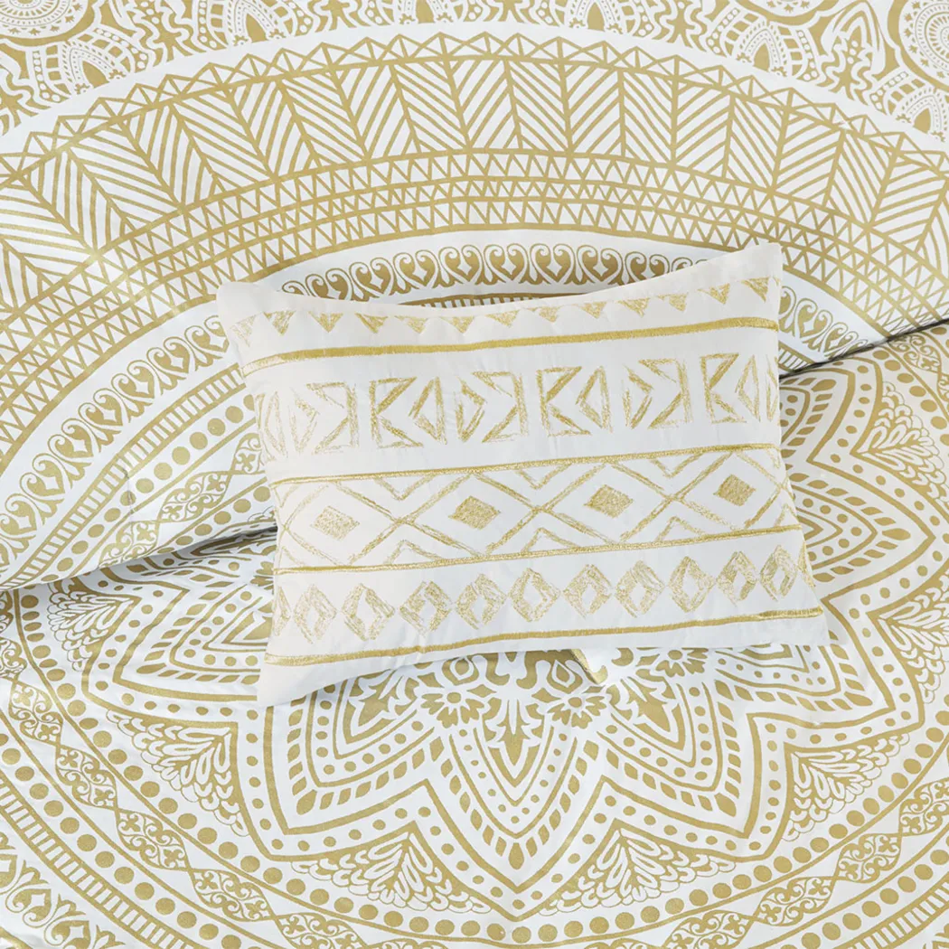 Kids Boho Mandala Gold 5 Pc Full/Queen Comforter Set - Thumbnail - Image 5