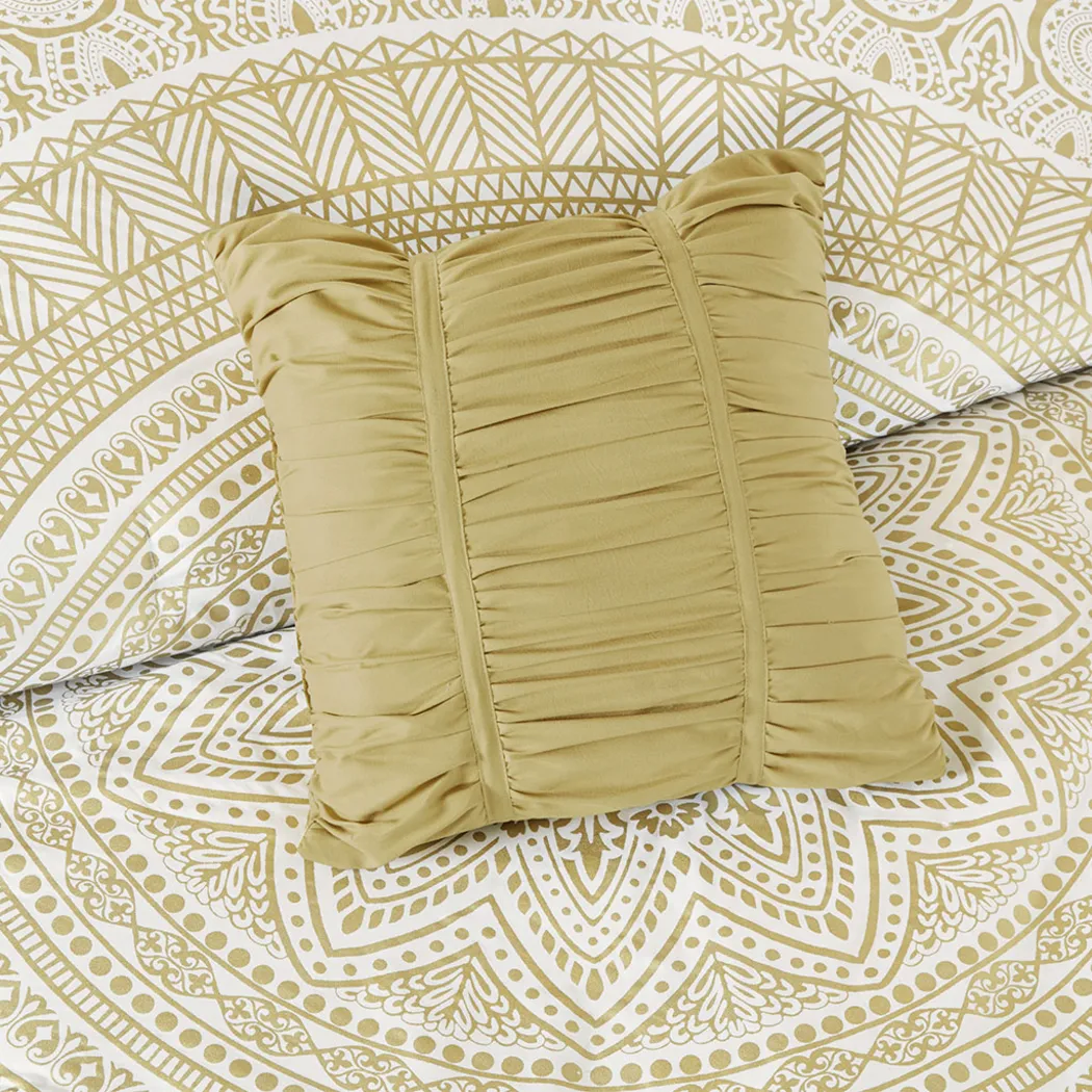 Kids Boho Mandala Gold 5 Pc Full/Queen Comforter Set - Thumbnail - Image 6