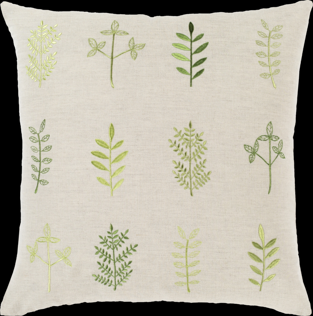 Kids Botanical Class Green Accent Pillow - Thumbnail - Image 1