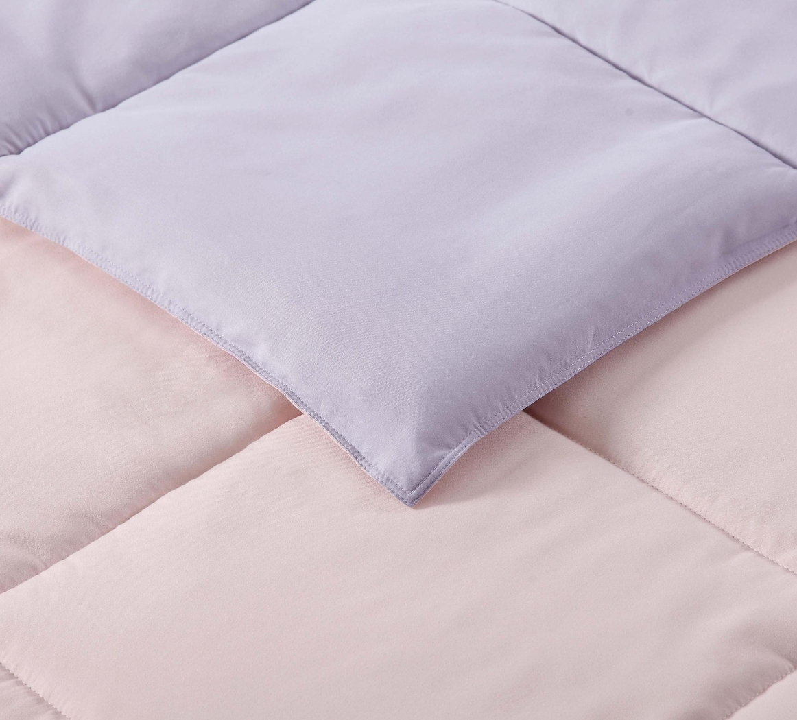 Kids Boyette Blush/Lavender Twin Comforter Set - Thumbnail - Image 3