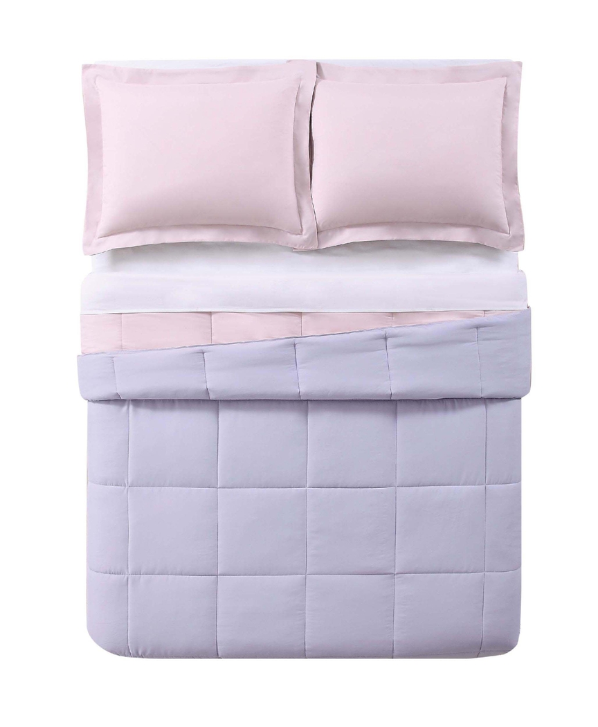 Kids Boyette Blush/Lavender Twin Comforter Set - Thumbnail - Image 4