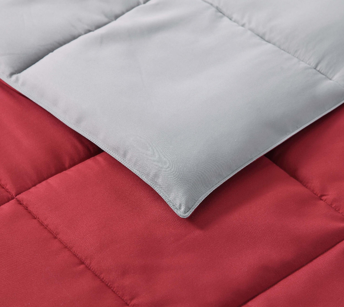 Kids Boyette Gray/Red Full/Queen Comforter Set - Thumbnail - Image 3