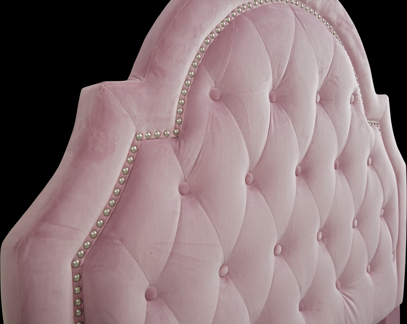 Kids Braelynn Pink Full Upholstered Bed - Thumbnail - Image 2