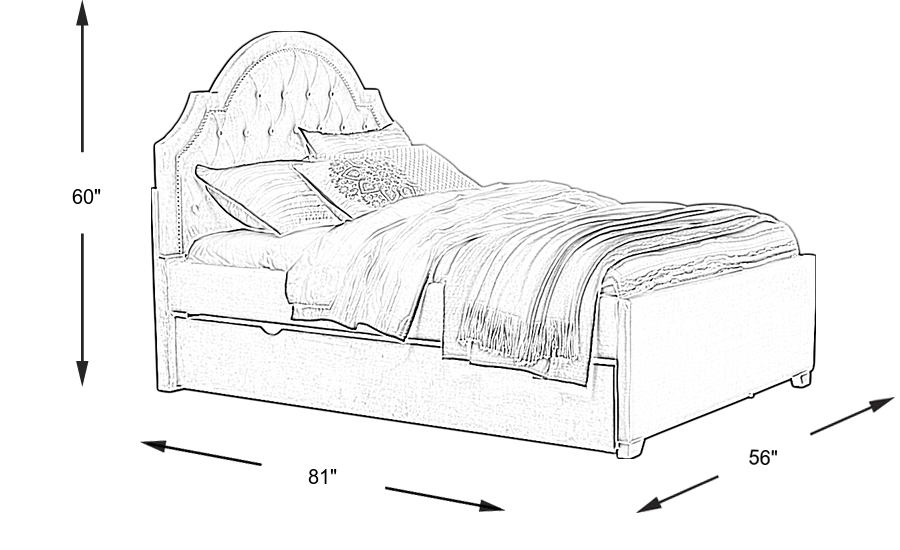 Dimension Image. Please refer to the Dimension Tab on this page for dimension details.