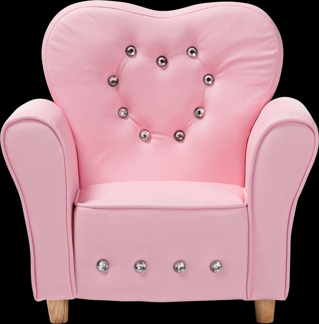 Kids Brandwyne Pink Accent Chair - Thumbnail - Image 3