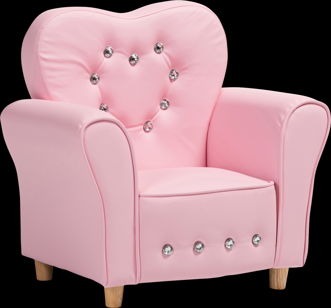 Kids Brandwyne Pink Accent Chair - Thumbnail - Image 1