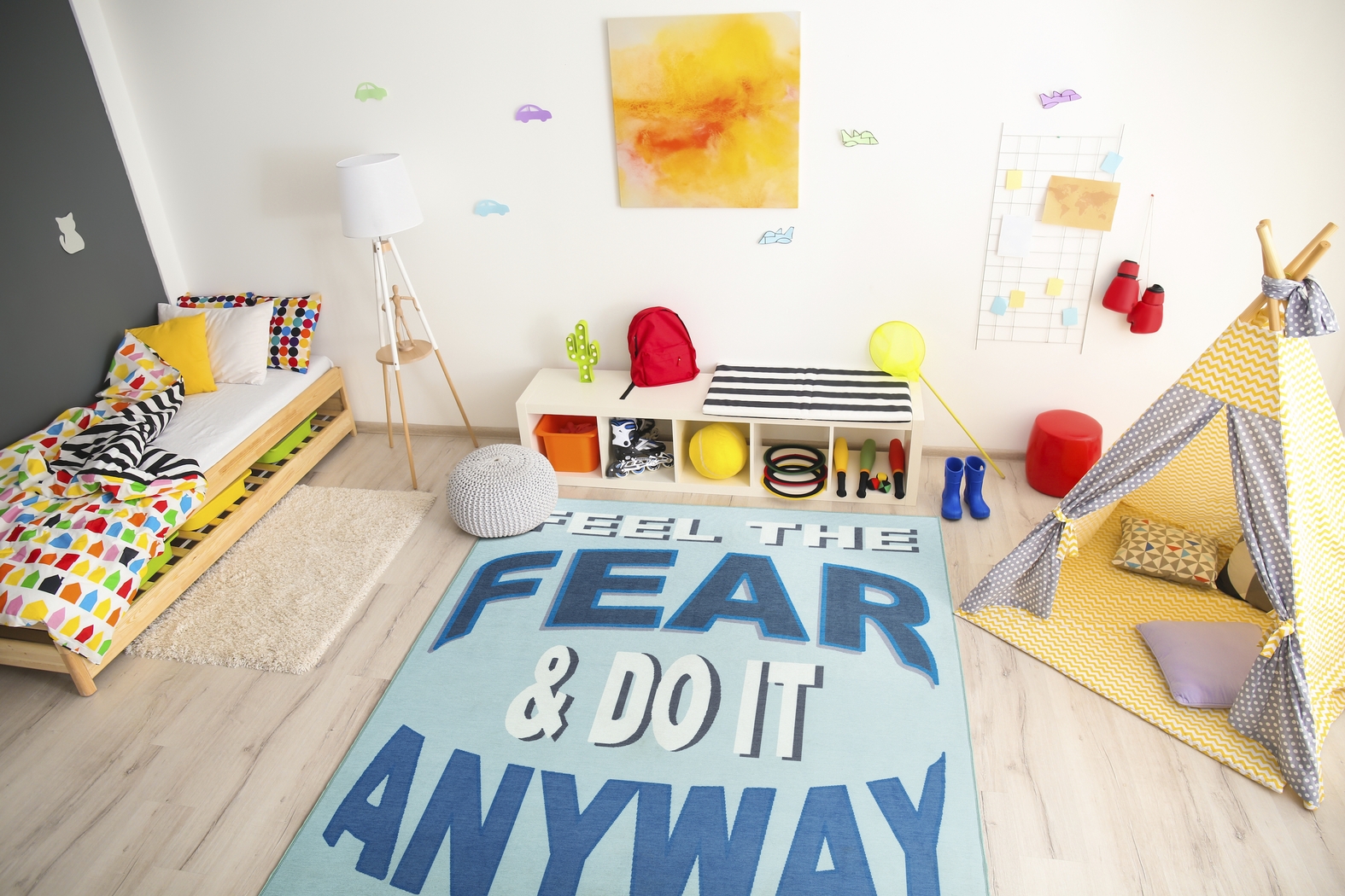 Kids Brave Adventure Blue 7' x 9' Rug - Thumbnail - Image 2