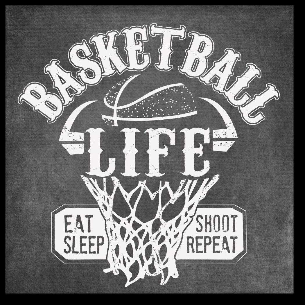 Kids Breathe Basketball Gray Artwork - Thumbnail - Image 1