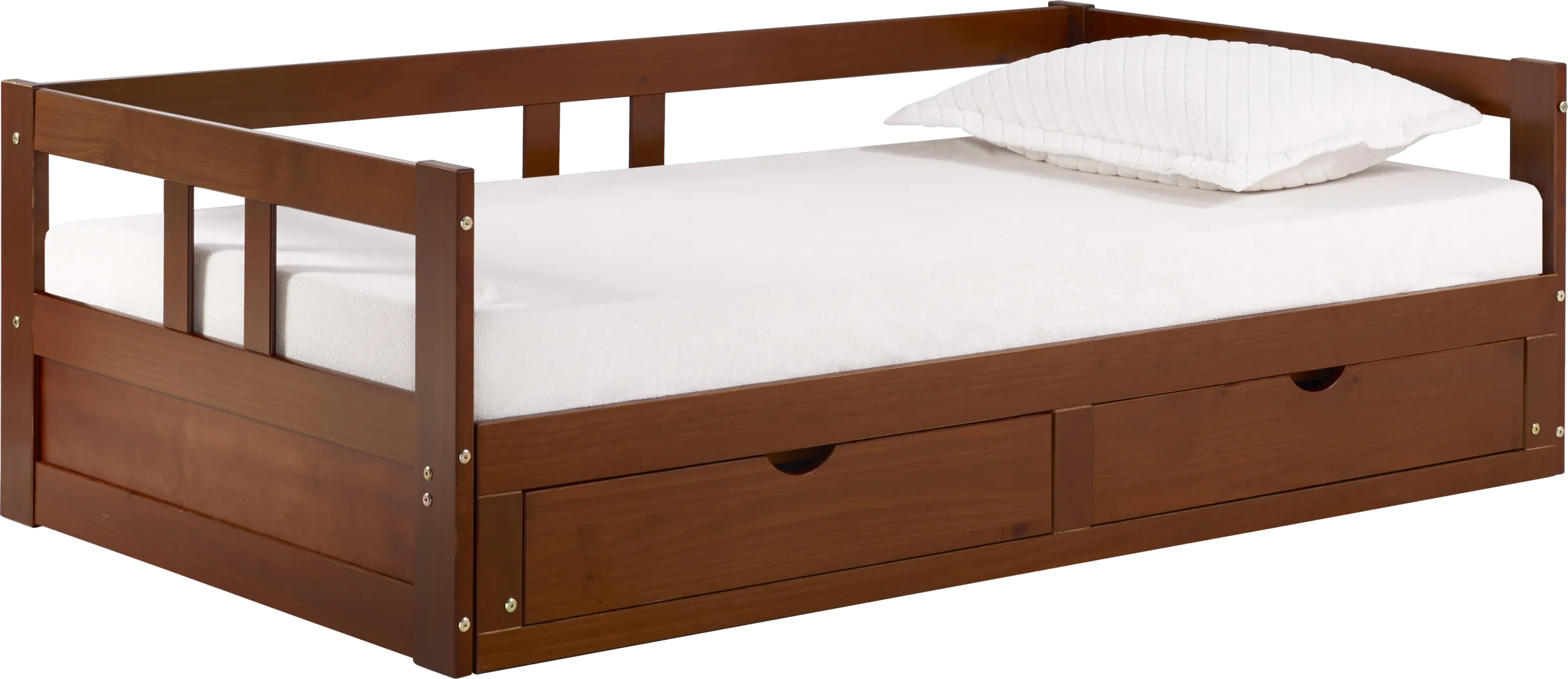 Kids Brigan Chestnut Twin Extending Day Bed - Thumbnail - Image 1