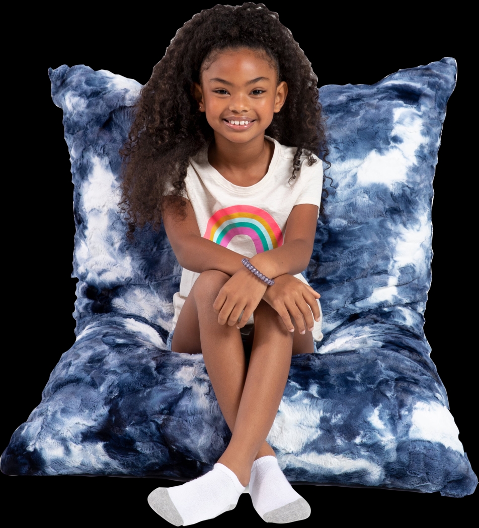 Kids Brigatine Blue White Floor Pillow - Thumbnail - Image 3