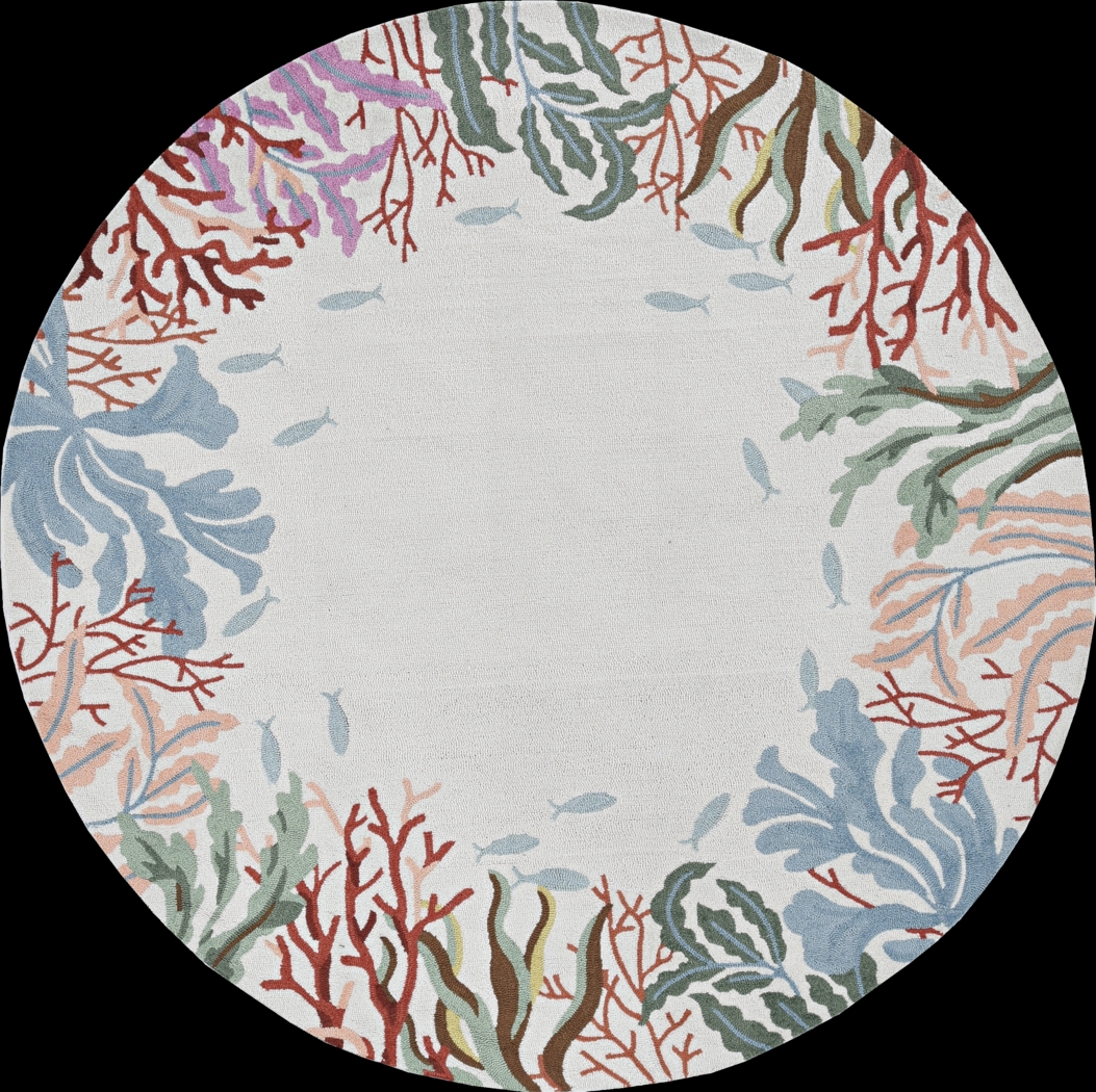 Kids Bright Coral Ivory 3' x 5' Rug - Thumbnail - Image 4